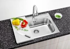 Blanco Dana - Fregadero, 605x500 Mm, Acero Inoxidable 525323 -Blanco a6dab4d741124f406a6f32a1