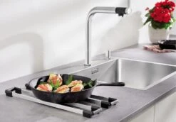 Blanco Vonda - Grifo De Fregadero, Acero Inoxidable Cepillado 518435 -Blanco a922cfde04936c3b38bc6e6b 1