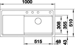 Blanco Zenar XL 6 - Fregadero De Silgranite DFG, 1000x510 Mm, Con Control De Desagüe Y Accesorios, Negro 526054 -Blanco aa2a134a2552109943309977