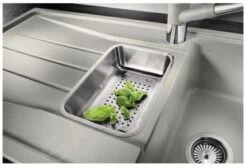 Blanco Accesorios - Cubeta Multiusos Sona, Acero Inoxidable 231178 -Blanco abcab12d2427c997e7f7f806