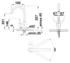 Blanco Mida - Grifo De Fregadero, Negro Mate 526649 -Blanco b1b4303a65d626f29ea3f974