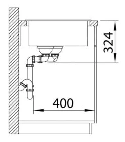 Blanco Legra 8 - Fregadero De Silgranite, 780x500 Mm, Negro 526223 -Blanco b3776f858fe9266cda08cda9