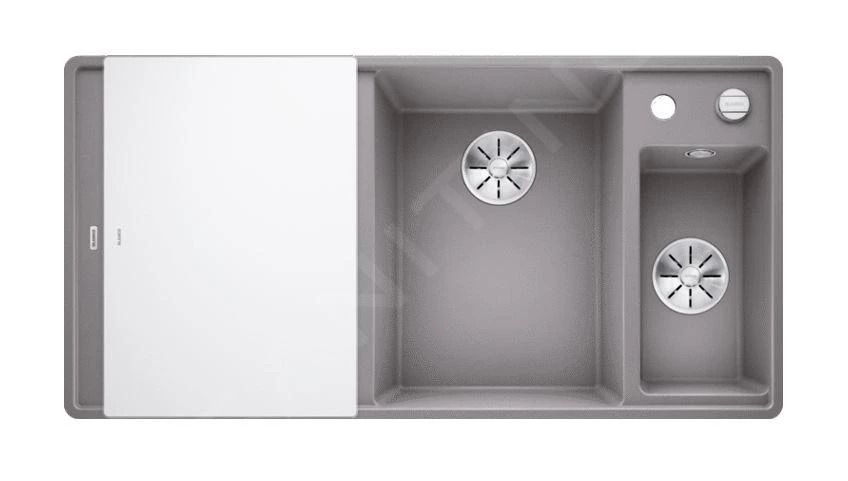 Blanco Axia III 6 - Fregadero De Silgranite, 990x500 Mm, Con Control De Desagüe Y Accesorios, InFino, Aluminio 523491 5 Blanco Axia III 6 - Fregadero De Silgranite, 990x500 Mm, Con Control De Desagüe Y Accesorios, InFino, Aluminio 523491 - Imagen 3