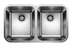 Blanco Supra 340 - Fregadero, 765x450 Mm, Acero Inoxidable Cepillado 519716