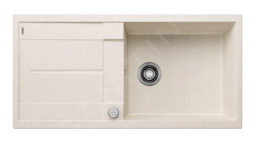 Blanco Metra XL 6 - Fregadero De Silgranite, 1000x500 Mm, Con Control De Desagüe, Blanco Suave 527123 3 Blanco Metra XL 6 - Fregadero De Silgranite, 1000x500 Mm, Con Control De Desagüe, Blanco Suave 527123