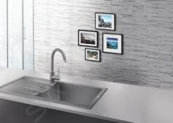 Blanco Mida - Grifo De Fregadero, Aluminio 519416 -Blanco bf484e42f6009090dec1ebaa