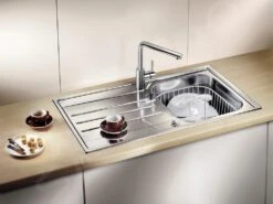 Blanco Mila - Grifo De Fregadero, Cromo 519414 -Blanco c01c82aa544a0300a2dc7e0c