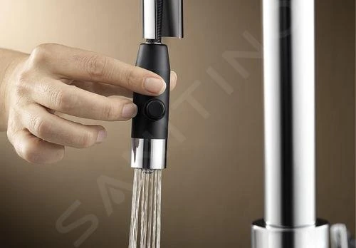 Blanco Carena S - Grifo De Fregadero Con Ducha Extraíble, Tartufo/cromo 521376 5 Blanco Carena S - Grifo De Fregadero Con Ducha Extraíble, Tartufo/cromo 521376 - Imagen 3