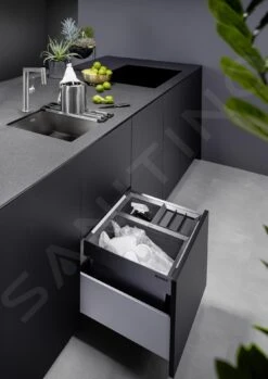 Blanco Flexon II - Cubo De Basura Extraíble Empotrado, Con Compartimientos Separados, Capacidad 46 L 526643 -Blanco c1e5c9833bbbaa8f12ef0eb8