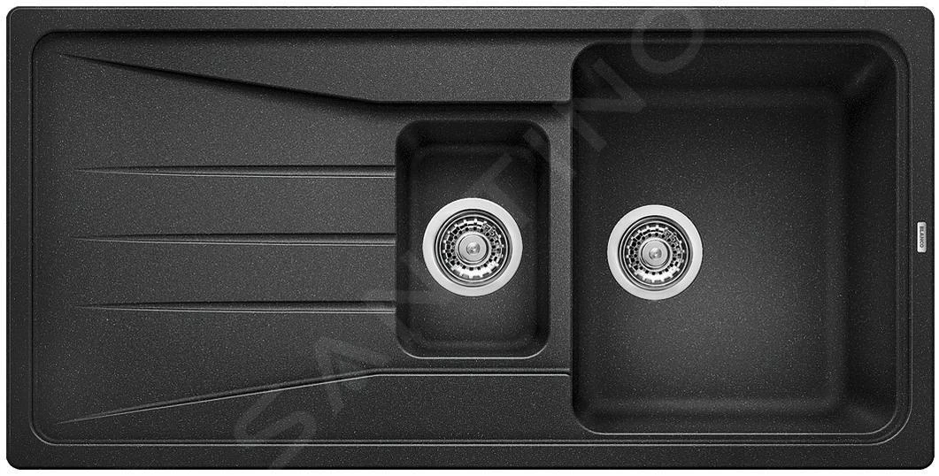 Blanco Sona 6 - Fregadero De Silgranite, 1000x500 Mm, Negro 525975 3 Blanco Sona 6 - Fregadero De Silgranite, 1000x500 Mm, Negro 525975
