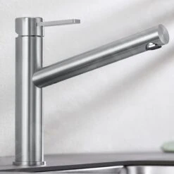 Blanco Ambis - Grifo De Fregadero, Acero Inoxidable Cepillado 523118 -Blanco c8d37dde0c42c0769324caf9