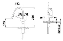 Blanco Viu S - Grifo De Fregadero Con Brazo Flexible, Cromo 524813 -Blanco caf24e1a83a71cde68e229fa