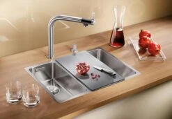 Blanco Andano 340/180 - Fregadero, 585x440 Mm, Acero Inoxidable 522973 -Blanco ce65cb4527152964b16a3f0f