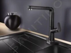 Blanco Avona S - Grifo De Fregadero Con Salida Extraíble, Negro 526170 -Blanco cee50e7946549a45c8731218