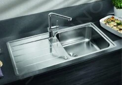 Blanco Classimo - Fregadero 100x50 Cm, Con Control De Desagüe, InFino, Acero Inoxidable Cepillado 525327 8 Blanco Classimo - Fregadero 100x50 Cm, Con Control De Desagüe, InFino, Acero Inoxidable Cepillado 525327 -Blanco cf4187d0abea1f7a2bf2c344