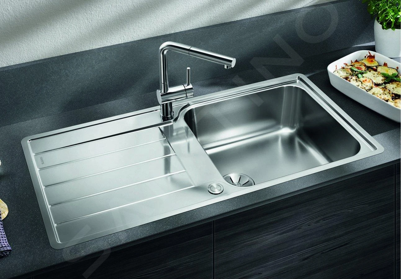 Blanco Classimo - Fregadero 100x50 Cm, Con Control De Desagüe, InFino, Acero Inoxidable Cepillado 525327 5 Blanco Classimo - Fregadero 100x50 Cm, Con Control De Desagüe, InFino, Acero Inoxidable Cepillado 525327 - Imagen 3