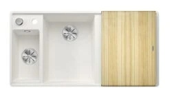 Blanco Axia III 6 - Fregadero De Silgranite, 990x500 Mm, Con Control De Desagüe Y Accesorios, InFino, Blanco 524666 -Blanco d13d29c437b4bc40614ca077