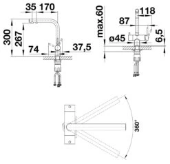 Blanco Fontas II - Grifo De Fregadero Con Filtración De Agua, Oro Satinado 526692 -Blanco d39fa7ae115af15d3163db47