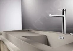 Blanco Linee - Grifo De Fregadero, Cromo 517594 -Blanco d3c045b6db9d80370d457f6a