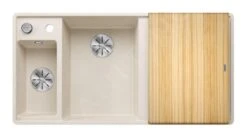 Blanco Axia III 6 - Fregadero De Silgranite, 990x500 Mm, Con Control De Desagüe Y Accesorios, InFino, Blanco Suave 527047 -Blanco d41fd1e7b92221942bbfc415