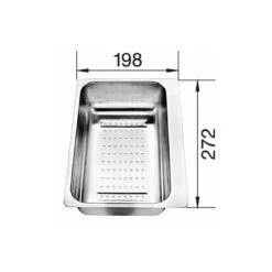 Blanco Accesorios - Recipiente Perforado Para Cubeta De Fregadero Metra, Acero Inoxidable 217796 -Blanco d787666063bac6da1a34630f