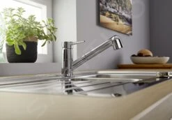 Blanco Wega S - Grifo De Fregadero Con Ducha Extraíble, Cromo 526416 -Blanco d8007578db39e897c30ba03e