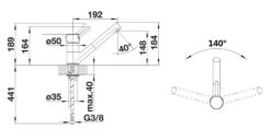 Blanco Antas S - Grifo De Fregadero Con Salida Extraíble, Cromo 516764 -Blanco d896057bf8be6ee67375529c 2