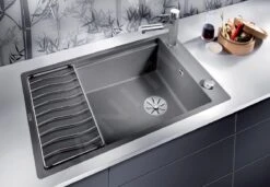 Blanco Elon XL 6 - Fregadero De Silgranite, 770x490 Mm, Con Control De Desagüe Y Con Accesorios, Negro 525884 -Blanco da3bf1d652d79d82ae22a5c3