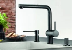 Blanco Linus S - Grifo De Fregadero Con Salida Extraíble, Negro Mate 525807 -Blanco da6a8222a3d823f39a38b68d