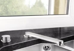 Blanco Eloscope F II - Grifo De Fregadero Plegable Bajo Ventana, Instalación De 2 Orificios, Cromo 516672 -Blanco dab1376e0c6a8aa8269c4ae6