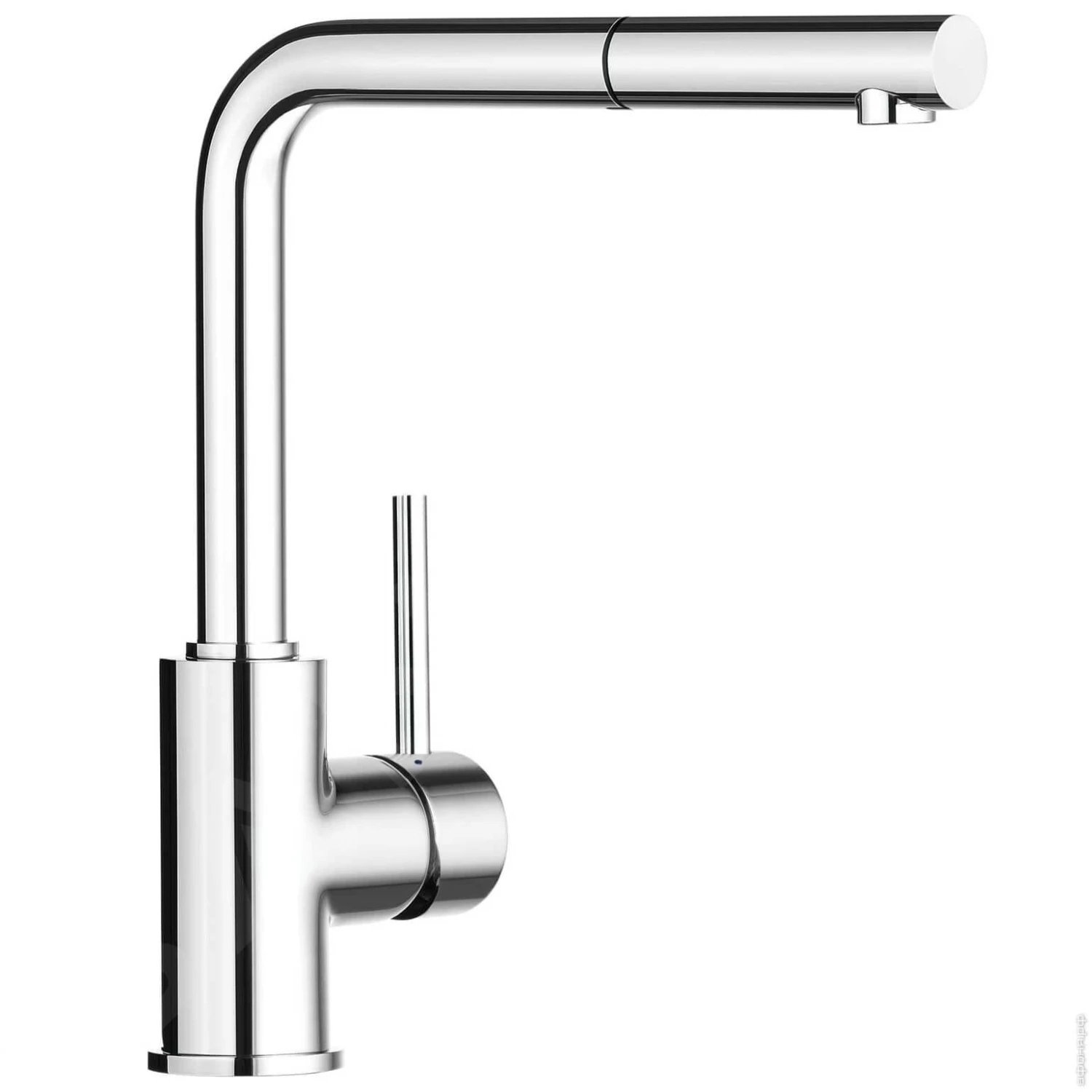 Blanco Mila S - Grifo De Fregadero Con Salida Extraíble, Cromo 519810