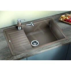 Blanco Zia XL 6 - Fregadero De Silgranite, 780x500 Mm, Compact, Antracita 523273 -Blanco e096a02efea9d2bea6331ead