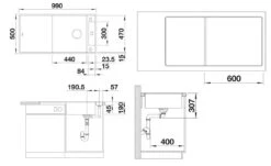 Blanco Axia III XL 6 - Fregadero De Silgranite, 990x500 Mm, Con Control De Desagüe Y Accesorios, InFino, Blanco Suave 527053 -Blanco e0d04274c0c25e81dd41fbae