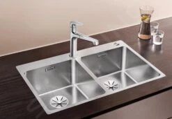 Blanco Andano 340/340 - Fregadero, 745x500 Mm, Con Control Excéntrico PushControl, Acero Inoxidable 525248 -Blanco e3a844f39d2b55295023d3e7