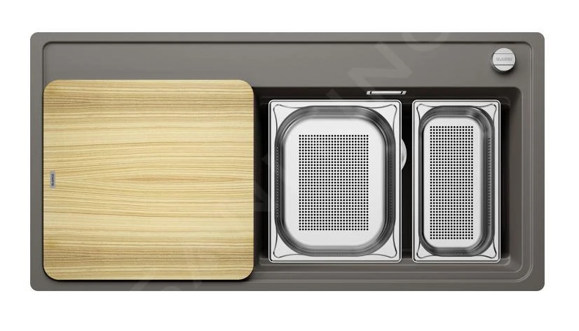 Blanco Zenar XL 6 - Fregadero De Silgranite, 988x498 Mm, Con Control De Desagüe Y Accesorios, InFino, Gris 527376 5 Blanco Zenar XL 6 - Fregadero De Silgranite, 988x498 Mm, Con Control De Desagüe Y Accesorios, InFino, Gris 527376 - Imagen 3