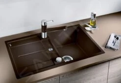 Blanco Metra 45 - Fregadero De Silgranite, 770x490 Mm, Con Control De Desagüe, Negro 525917 -Blanco e541b80ce351d8d936ee034f