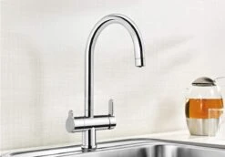 Blanco Trima - Grifo De Fregadero Con Filtración, Cromo 520840 -Blanco e860f4503548d3e38420c5d7