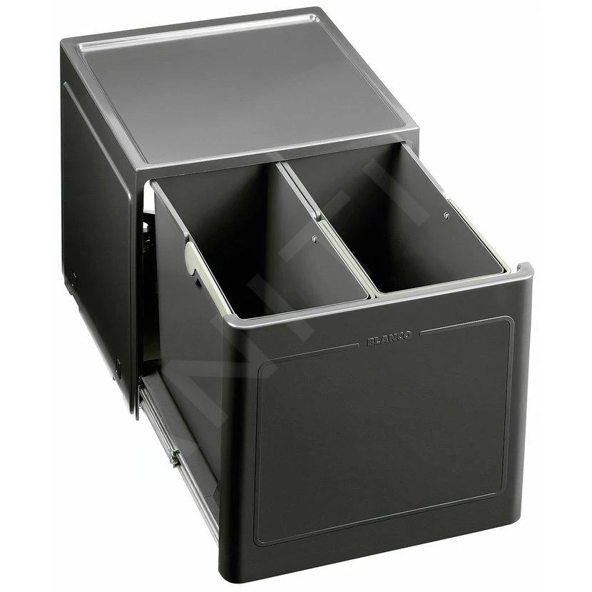 Blanco Botton Pro - Cubo De Basura Extraíble, Con Separación, Capacidad 26 L 517468