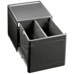 Blanco Botton Pro - Cubo De Basura Extraíble, Con Separación, Capacidad 26 L 517467