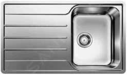 Blanco Lemis 45 - Fregadero, 860x500 Mm, Acero Inoxidable Cepillado 523030