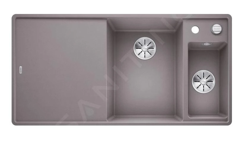 Blanco Axia III 6 - Fregadero De Silgranite, 990x500 Mm, Con Control De Desagüe Y Accesorios, InFino, Aluminio 523491 3 Blanco Axia III 6 - Fregadero De Silgranite, 990x500 Mm, Con Control De Desagüe Y Accesorios, InFino, Aluminio 523491