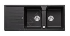 Blanco Lexa 8 - Fregadero De Silgranite, 1160x500 Mm, Con Control De Desagüe, InFino, Antracita 524970