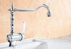 Blanco Tradon - Grifo De Fregadero, Cromo 515990 -Blanco ee77312299d6684bb6eef165