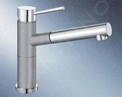 Blanco Alta S - Grifo De Fregadero Con Salida Extraíble, Aluminio/cromo 515326 -Blanco eeb6d8bb98b5c0e4b7dac589