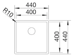 Blanco Claron 400 - Fregadero, 440x440 Mm, Acero Inoxidable Durinox 523385 -Blanco f3242734b8b16d14b9e6d605