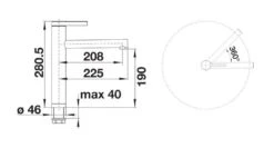 Blanco Linee - Grifo De Fregadero, Acero Inoxidable 517596 -Blanco f40481ad66eaa95e6a897e34