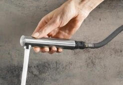 Blanco Lanora S - Grifo De Fregadero Con Salida Extraíble, Acero Inoxidable Cepillado 523123 -Blanco f4859ced54c8ebafd32a164d