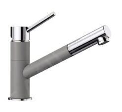 Blanco Kano S - Grifo De Fregadero Con Salida Extraíble, Aluminio/cromo 525039