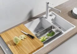 Blanco Axia III 6 - Fregadero De Silgranite, 1000x510 Mm, Con Control De Desagüe Y Accesorios, InFino, Blanco 524647 -Blanco f98fe9fdd873449293519039