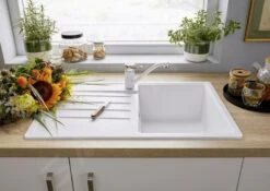 Blanco Wega II - Grifo De Fregadero, Blanco/cromo 526408 -Blanco fa84d67eaae930daf928f54b